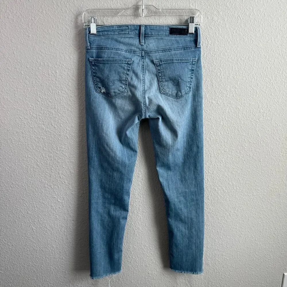 AG Adriano Goldschmied Stevie Capri Jeans Women's 25 Mid Rise Slim Straight Leg - Picture 5 of 8
